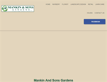 Tablet Screenshot of mankinandsonsgardens.com